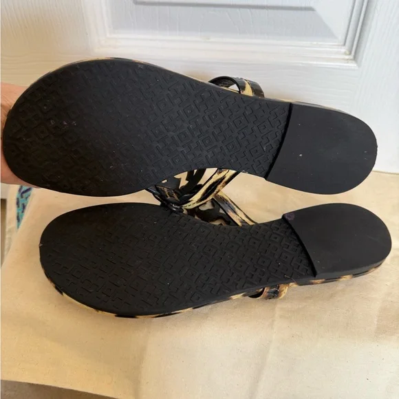 Tory Burch Miller Leopard Print Sandals - Picture 7 of 8